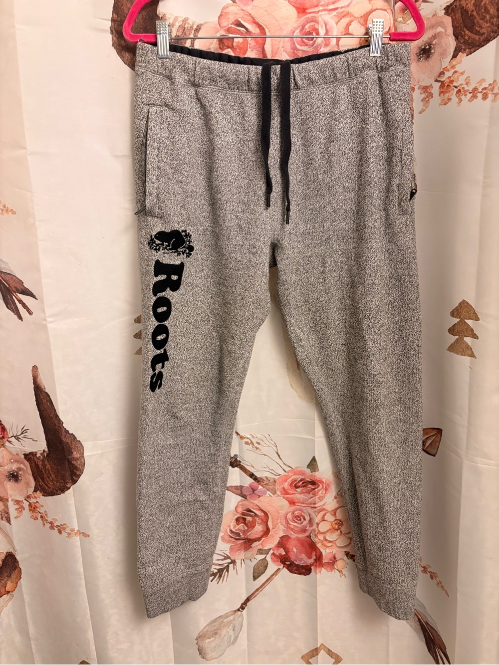 Medium Roots Grey Sweatpants with Logo